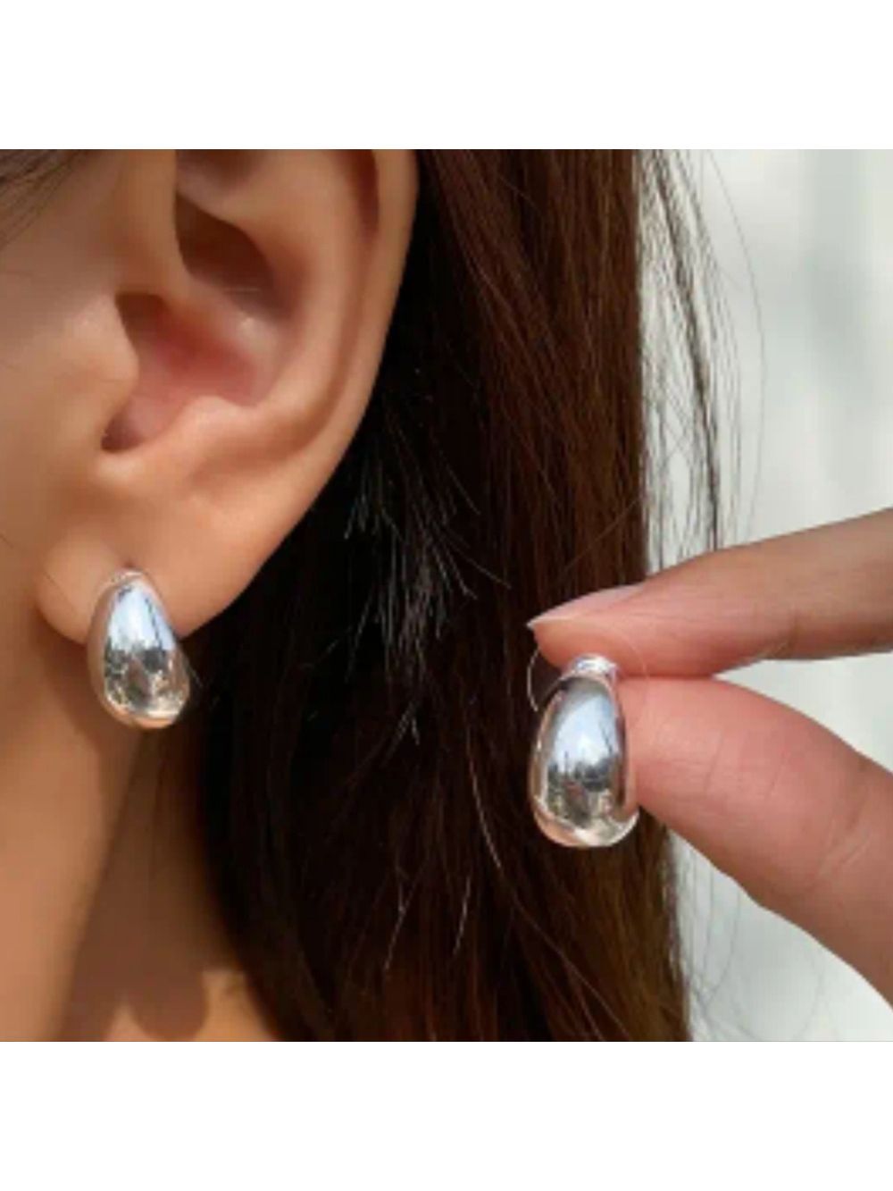 BOHO HOOP Look Waterdrop Earrings Zinc alloy
